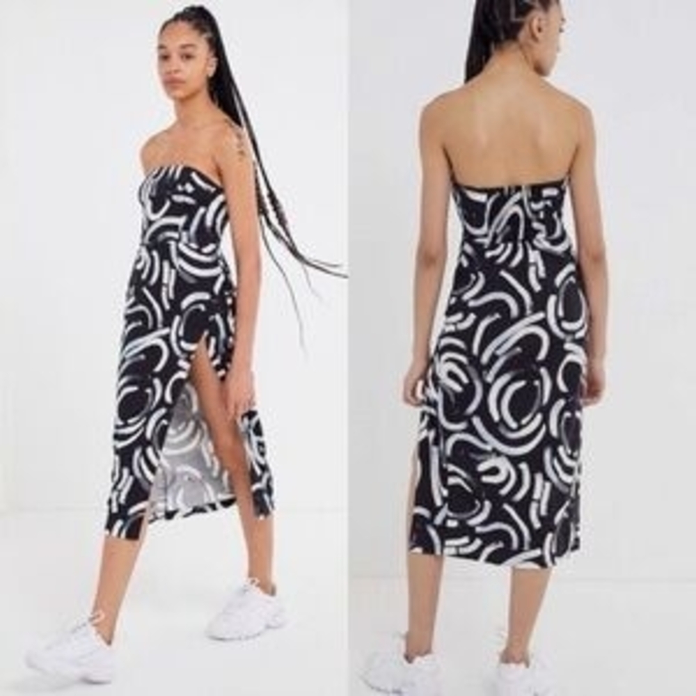 Urban Outfitters Monochrome Strapless Dress